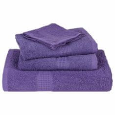 Vidaxl Brisače 10 kos vijolična 30x30 cm 360 g/m² 100% bombaž