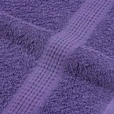 Vidaxl Brisače za tuširanje 10 kos vijolična 70x140 cm 360 g/m² bombaž