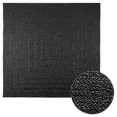shumee vidaXL Preproga ZIZUR antracit 200x200 cm videz jute notranja/zunanja