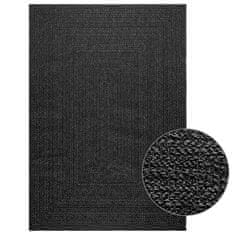shumee vidaXL Preproga ZIZUR antracit 140x200 cm videz jute notranja/zunanja