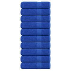Vidaxl Kopalne brisače 10 kos modra 100x150 cm 360 g/m² 100% bombaž