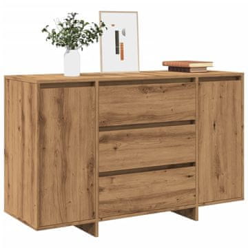 shumee vidaXL Komoda artisian hrast 120x41x75 cm inženirski les