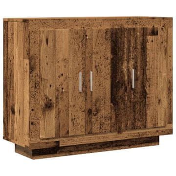 Vidaxl Komoda starinski les 92x35x75 cm inženirski les