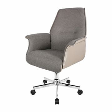 eoshop Pisarniški stol COMFORT K133 – vrtljiv, nastavljive višine, s koleščki in krom podnožjem