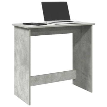 Vidaxl vidaXL Pisalna miza, betonsko siva, 80x40x75 cm, material na osnovi lesa