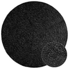 shumee vidaXL Preproga ZIZUR antracit Ø 120 cm videz jute notranja/zunanja