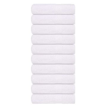 Vidaxl Kopalne brisače FROGN 10 kosov bele 100x150 cm 360 g/m²