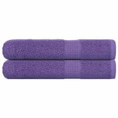 Vidaxl Brisače za savno 2 kos vijolična 80x200 cm 360 g/m² 100% bombaž