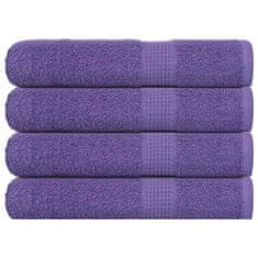 Vidaxl Brisače 4 kos vijolična 100x200 cm 360 g/m² 100% bombaž