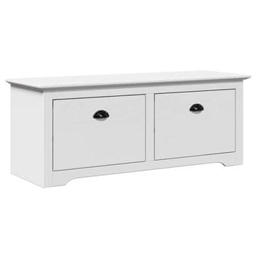 Vidaxl vidaXLL klop v preddverju BODO Bela 114x40x45 cm