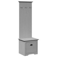 Vidaxl Predsobna omara s kljukami BODO Grey 50x40x157 cm