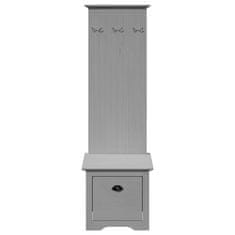 Vidaxl Predsobna omara s kljukami BODO Grey 50x40x157 cm