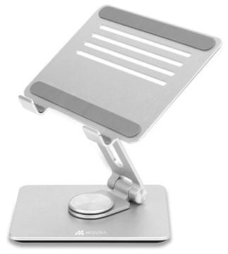 Misura vrtljivo stojalo za tablične računalnike ME21 srebrno