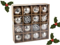 hurtnet Božične kroglice za jelko, 6cm set 16 kosov