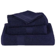Vidaxl Brisače za savno 2 kos modra 80x200 cm 360 g/m² 100% bombaž