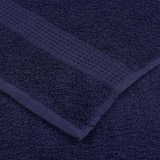 Vidaxl Brisače 2 kos modra 100x200 cm 360 g/m² 100% bombaž