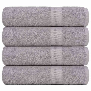 Vidaxl Kopalne brisače FROGN 4 kosi sive 100x150 cm 360 g/m²