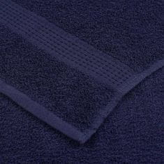 Vidaxl Brisače za savno 2 kos modra 80x200 cm 360 g/m² 100% bombaž