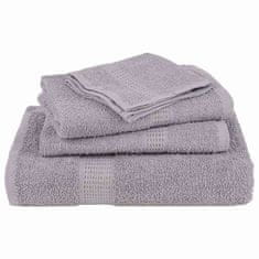 Vidaxl Kopalne brisače 10 kos siva 100x150 cm 360 g/m² 100% bombaž