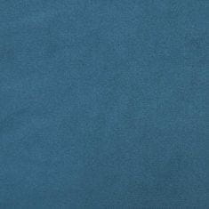 Vidaxl Box spring postelja brez vzmetnico temno modra 80x220 cm žamet