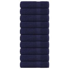 Vidaxl Kopalne brisače 10 kos modra 100x150 cm 360 g/m² 100% bombaž