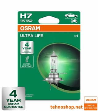 OSRAM DE ŽARNICA OSRAM HALOGEN H7 64210ULT-1BL ULTRALIFE 55W 12V PX26d 1BL