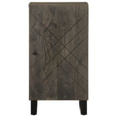 Vidaxl Komoda črn 40x33x75 cm trden mangov les