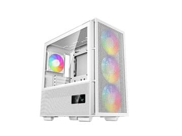 DEEPCOOL CH560 Digital WH računalniško ohišje, E-ATX, ARGB, LCD, belo