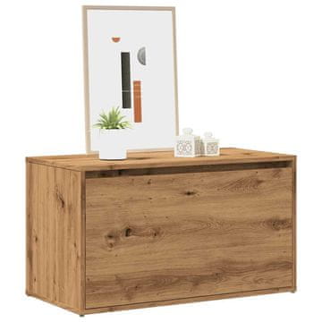 Vidaxl vidaXL Klop za oddih 80x40x45 cm lepljen hrastov les