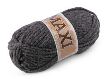 Pletena preja Jumbo Maxi 100 g - (909) temno siva