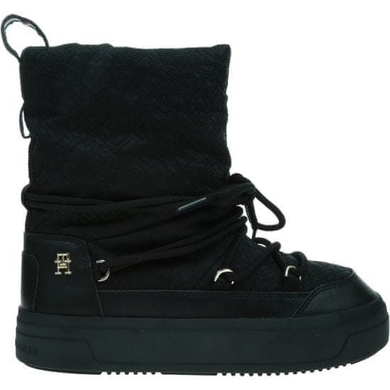 Tommy Hilfiger Snežni škornji elegantni čevlji črna FW0FW08430BDS