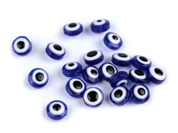 Plastične kroglice Alahovo oko Ø8 mm - modre (20 kosov)
