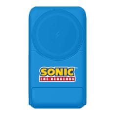 OTL OTL magnetna powerbank 5000 mAh, USB-C 15W, Ježek Sonic s stojalom (modra)