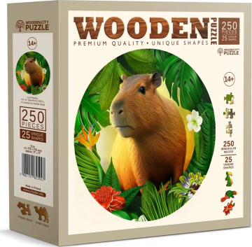 Wooden city Lesena sestavljanka Kapybara 250 kosov