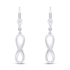 Brilio Silver Elegantni srebrni uhani Infinity EA327W