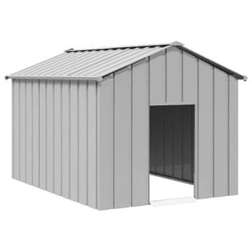 Vidaxl vidaXL Pasji boks s streho 113x153x101 cm pocinkano jeklo