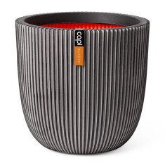 Vidaxl Cvetlično korito Groove 35x34 antracitno