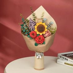 Robotime 3D lesena sestavljanka Bouquet