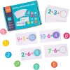 Poučna igra za učenje matematike, barvite kartice, seštevanje, odštevanje, lesene ploščice s števili do 10, razvoj matematičnih spretnosti, božična darila, ideja za darilo, MathCards