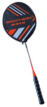 Brother Lopar za badminton z jeklenim okvirjem oranžne barve G315