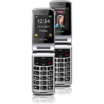 Beafon SL645 preklopni telefon na tipke za starejše - črn