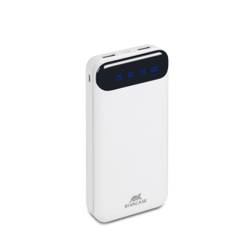 RivaCase Zunanja baterija powerbank 20.000 mAh VA2280 z LCD-jem bel