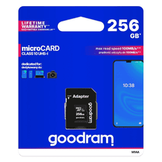 GoodRam SPOMINSKA KARTICA 256GB micro SD 2v1 100MB/s