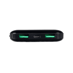 RivaCase Zunanja baterija powerbank 10.000 mAh VA2540 Quick Charge / PD 20W z LCD-jem črn