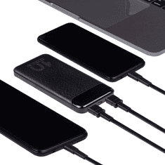 RivaCase Zunanja baterija powerbank 10.000 mAh VA2540 Quick Charge / PD 20W z LCD-jem črn