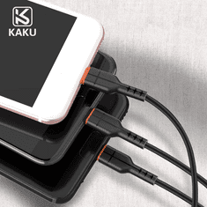 Kaku Polnilni kabel 3,2A Quick Charge - 3v1 - Lightning, Micro USB, Type C