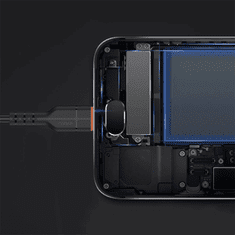 Kaku Polnilni kabel 3,2A Quick Charge - 3v1 - Lightning, Micro USB, Type C