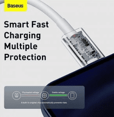 BASEUS Podatkovni kabel CATLYS-A02 Superior Quick Charge Type C - Lightning 20W 1m - bel