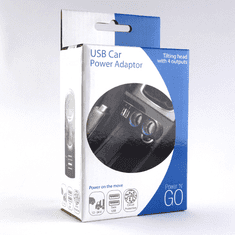 Pama Avtoadapter 2 x vhod Avto 12/24V in z 2x USB vhod 2,1A/1A
