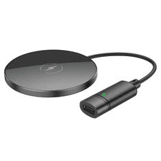 Hoco Original brezžična polnilna postaja CW31 magnetna 15W MagSafe, brezžični polnilec za Samsung - črn